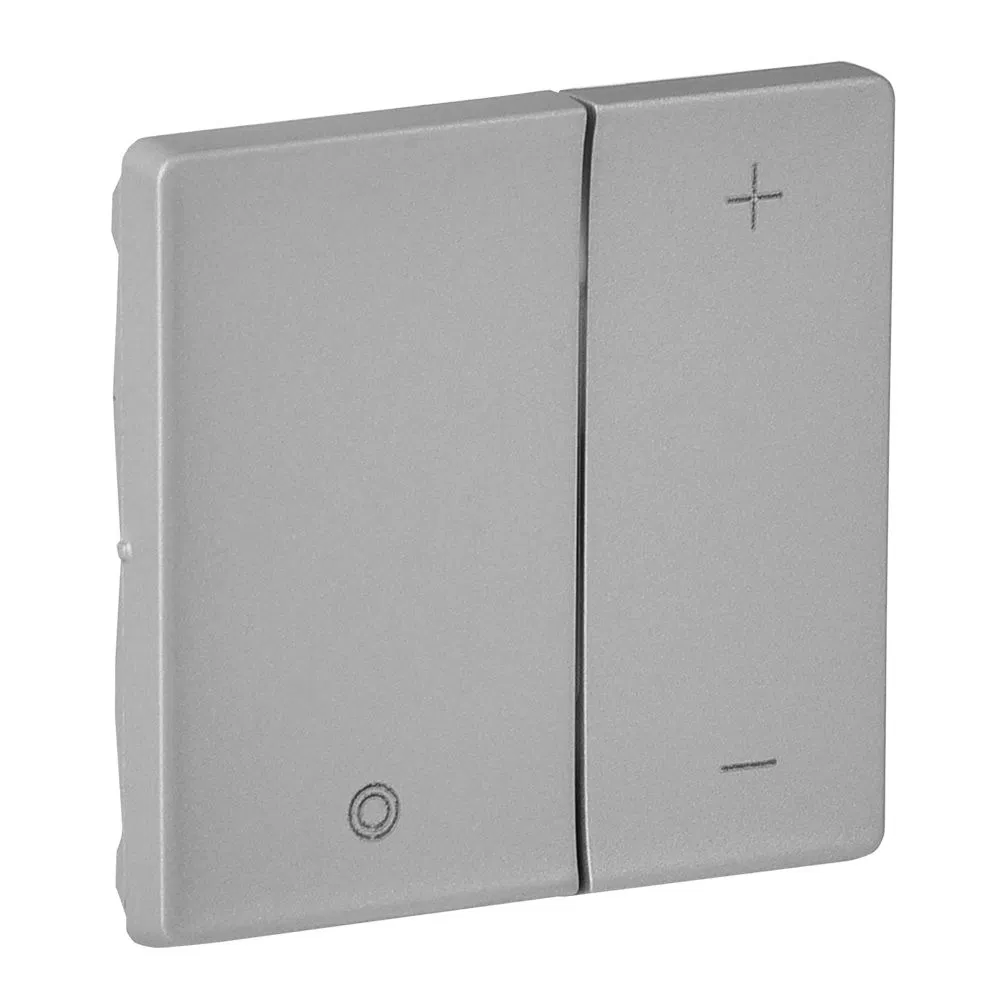 Valena LIFE. Faceplate for push-button dimmer. Aluminum 754892 Legrand