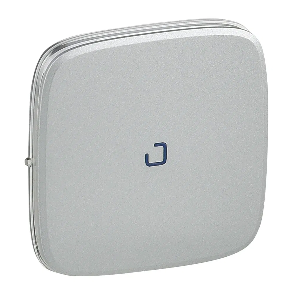 Valena ALLURE. Faceplate for intermediate switch with backlight/indication. Aluminum 755277 Legrand