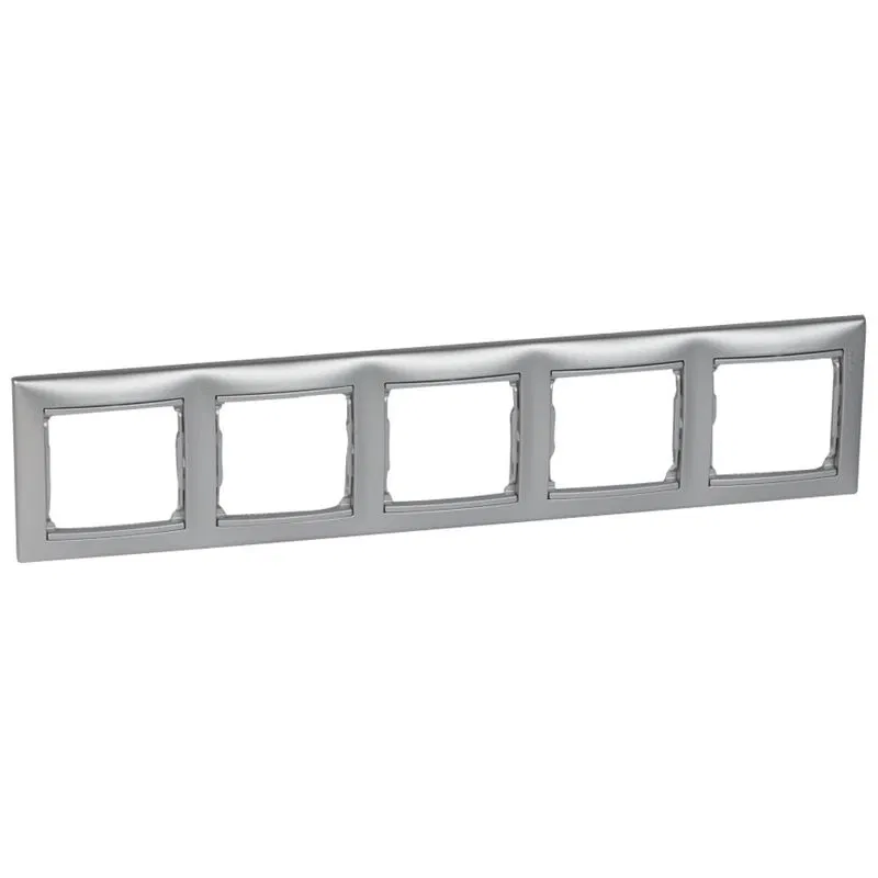 Рамка 5-м Valena горизонт. алюм. IEK 770155 Legrand (группа IEK)