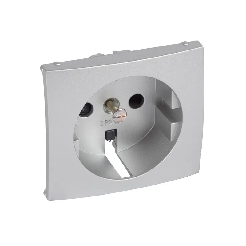 Панель лицевая Valena для розетки защ. шторки алюм. IEK 770257 Legrand (группа IEK)