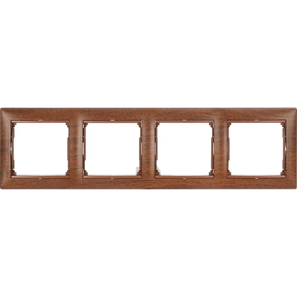 VALENA 4-gang frame tinted wood 770314 Legrand