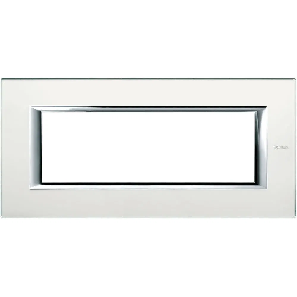 Axolute decorative rectangular cover plates, glass, color matte glass, for 6 modules HA4806VSA Legrand