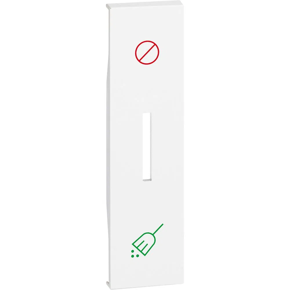 LIVING NOW. Faceplate for "Cleaning/Do Not Disturb" indicator switch 1 module. Color White. KW06H Legrand