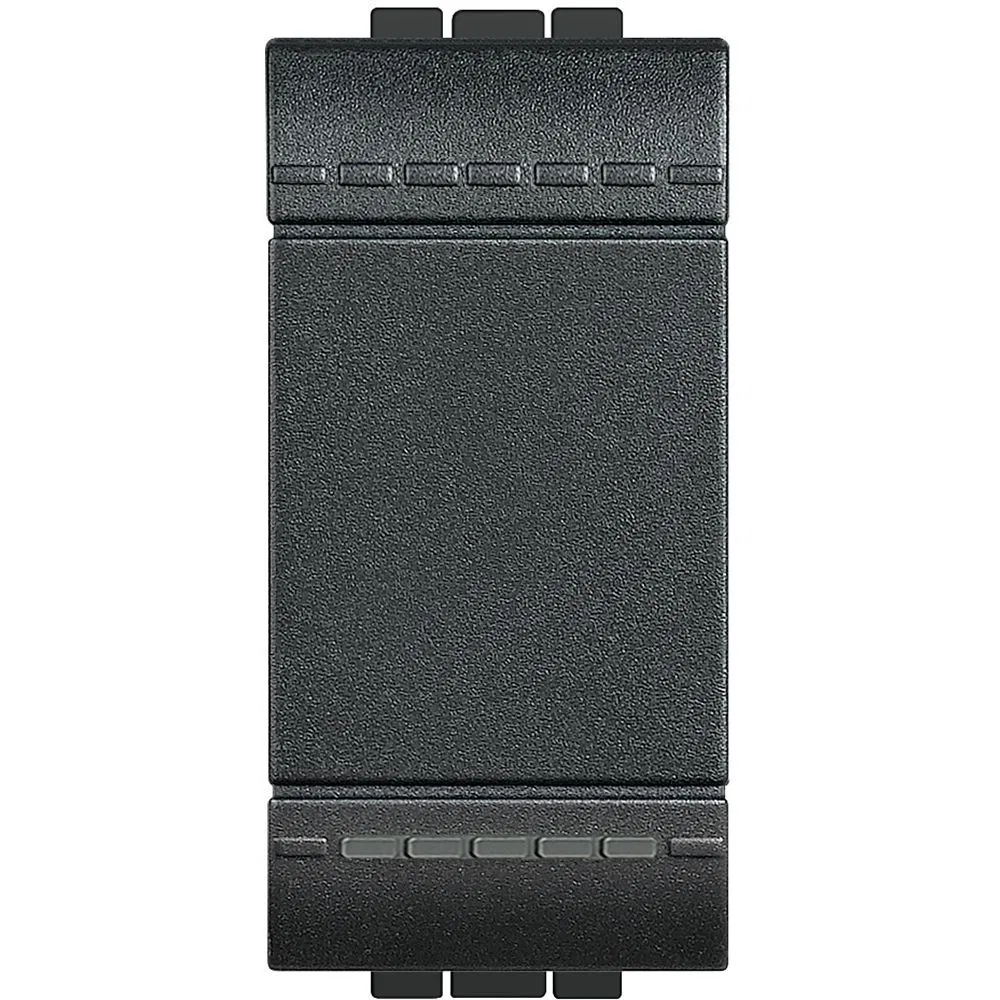 LivingLight Push-button with automatic terminals, size 1 module, color anthracite L4005A Legrand