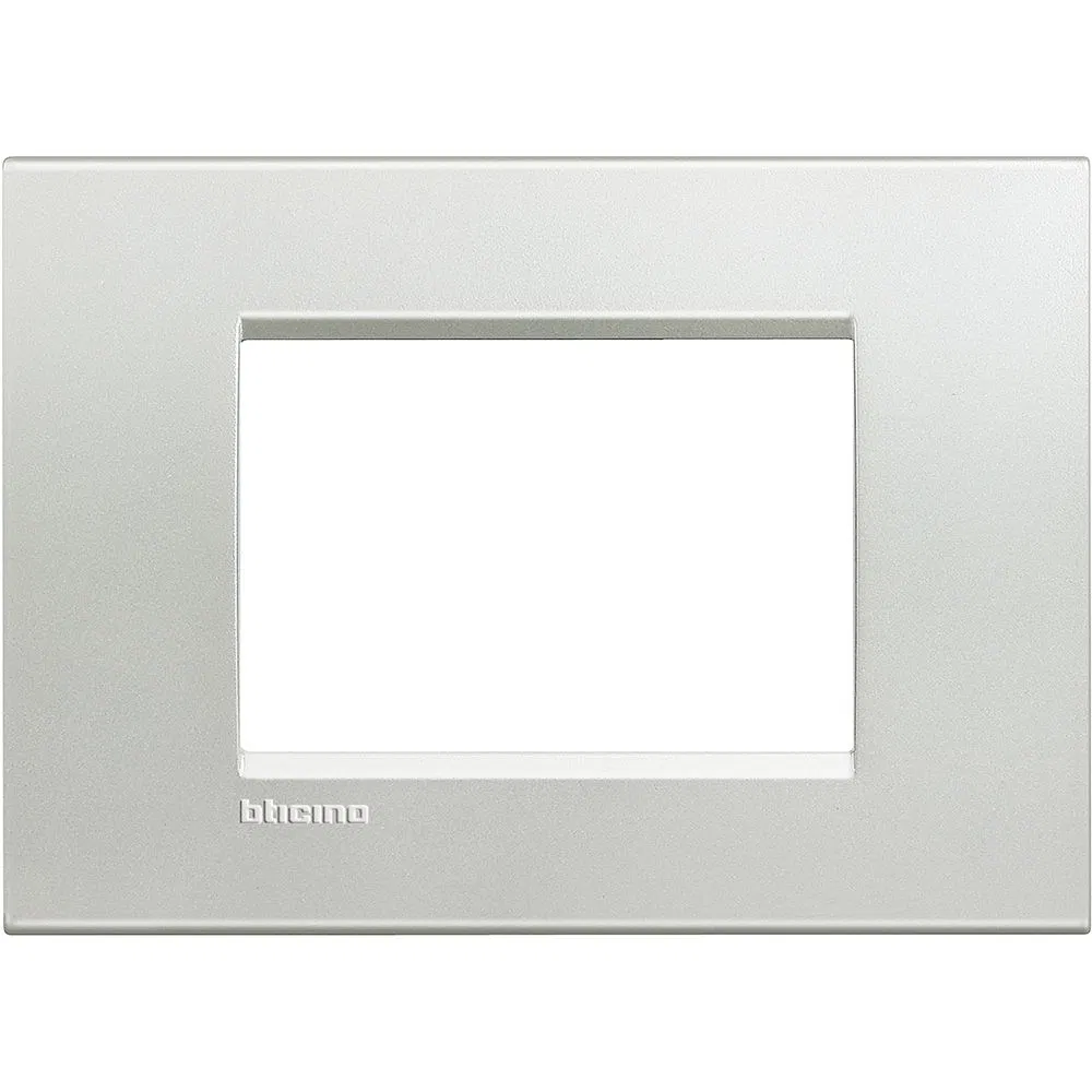 LivingLight Rectangular frame, 3 modules, color Silver LNA4803AG Legrand