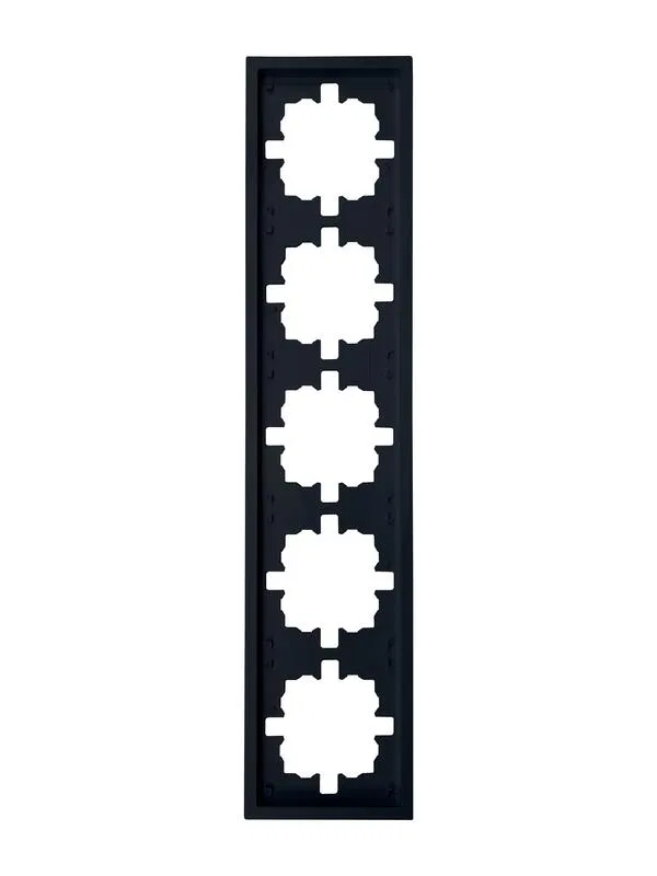 Рамка 5-мест. горизонт. ZIMA черн. бархат LEZARD 704-4200-150