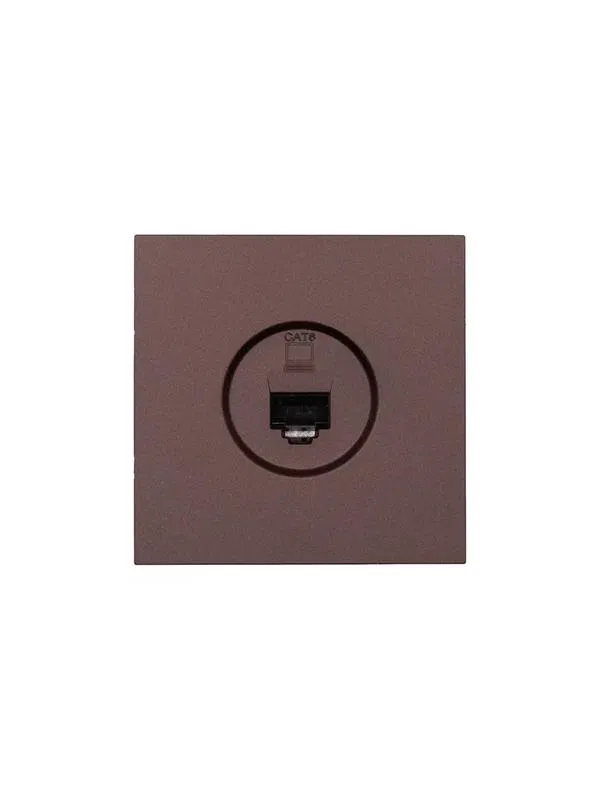 Розетка компьютерная 1-мест. СП ZIMA IP20 шоколад LEZARD 704-7388-140