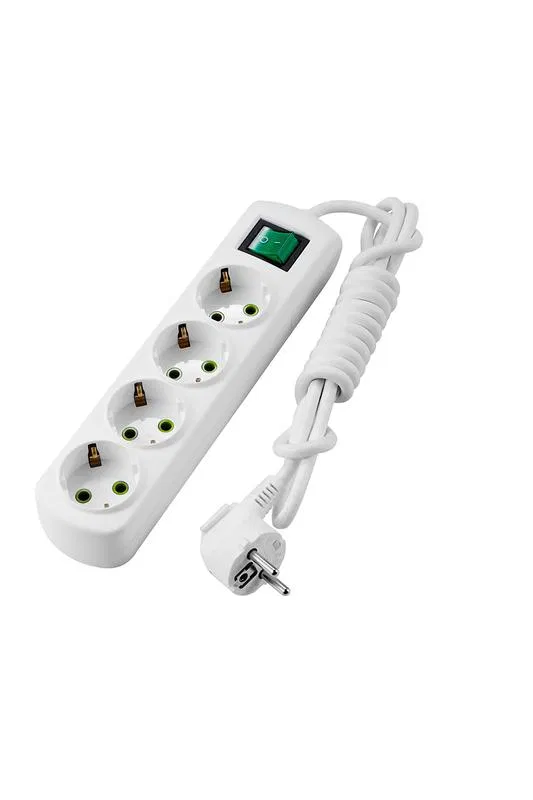 Extension cord 4x2m with ground. Letitia with switch. LEZARD 721-0402-402