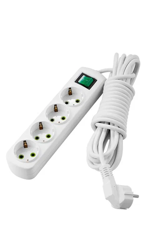 Extension cord 4x5m with ground Letitia with switch LEZARD 721-0405-402