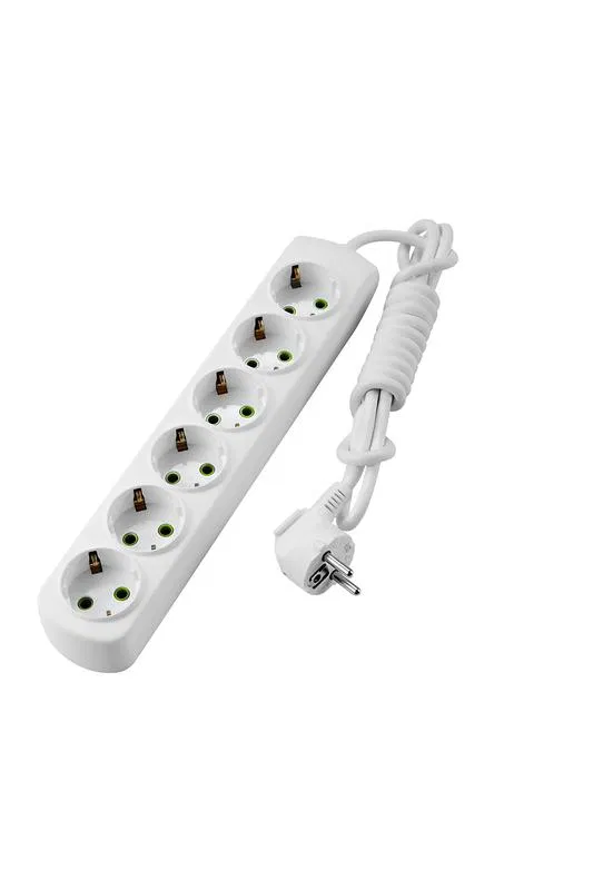 Extension cord 6x2m with ground. Letitia LEZARD 721-0602-601