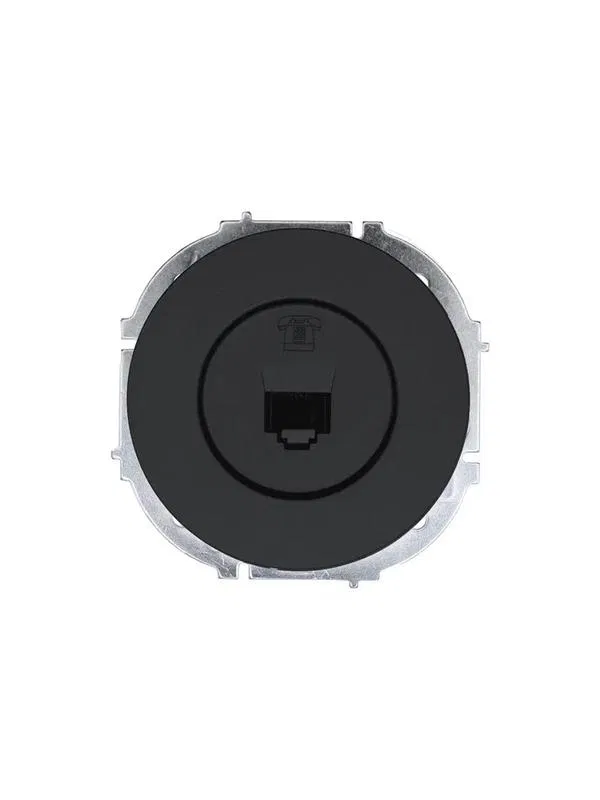 Розетка телефонная СП OSEN RJ11 евро механизм черн. бархат LEZARD 743-4288-137
