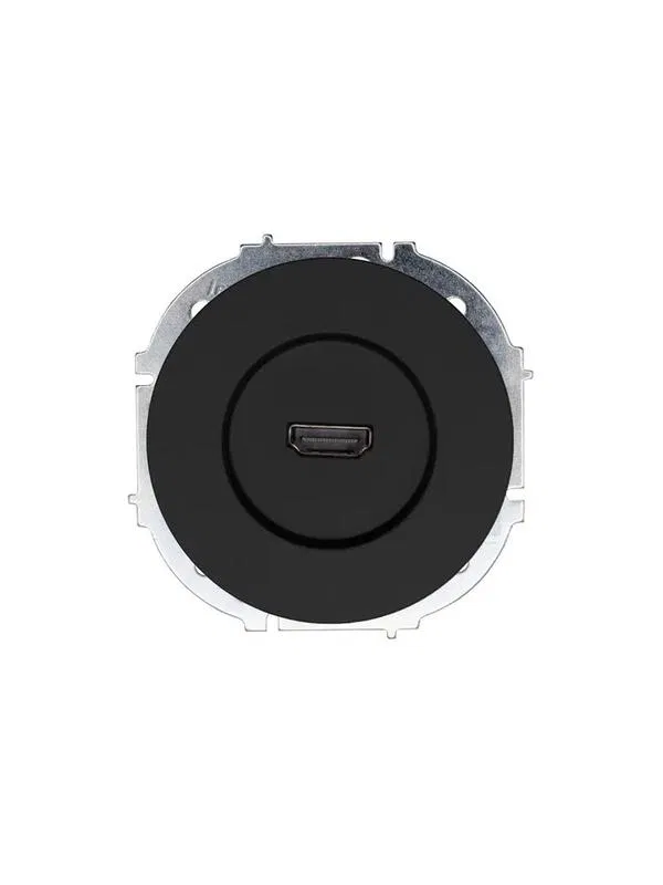 Розетка HDMI 1-м СП OSEN механизм черн. бархат LEZARD 743-4288-203