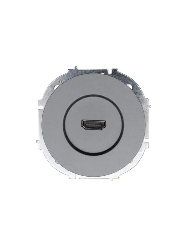 Розетка HDMI 1-м СП OSEN механизм сер. матов. LEZARD 743-7488-203