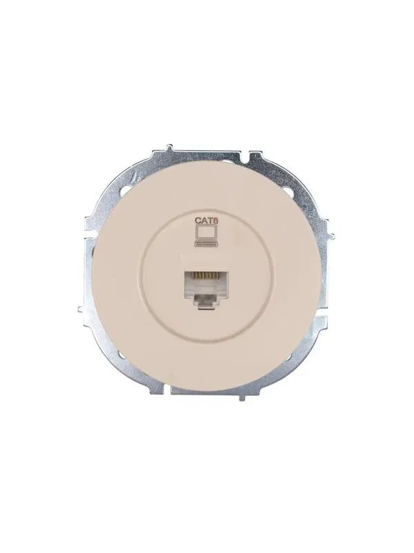 Розетка компьютерная СП OSEN RJ45 кат.6 механизм сл. кость LEZARD 743-9088-140