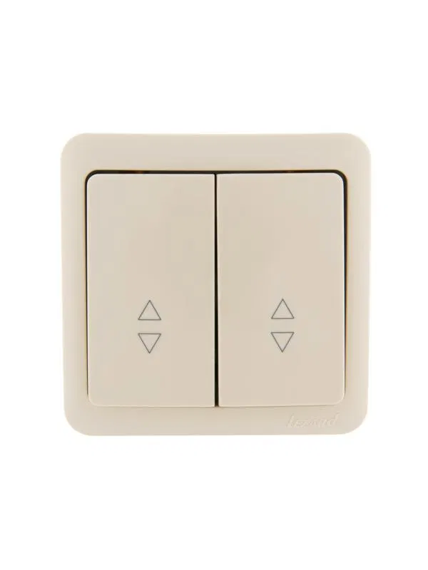 2-way 2-gang intermediate switch Viola 10A IP20 cream. LEZARD 751-0300-106