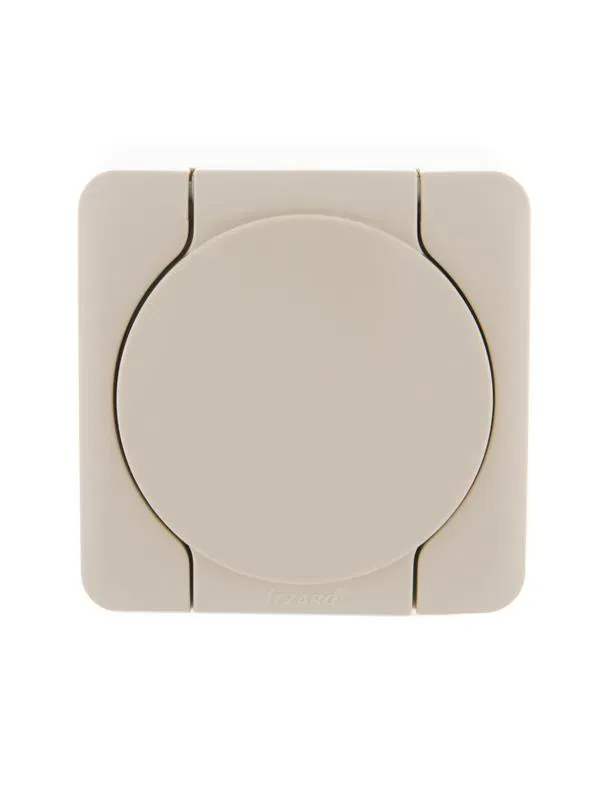 1-gang Viola socket with grounding and cover cream LEZARD 751-0300-123