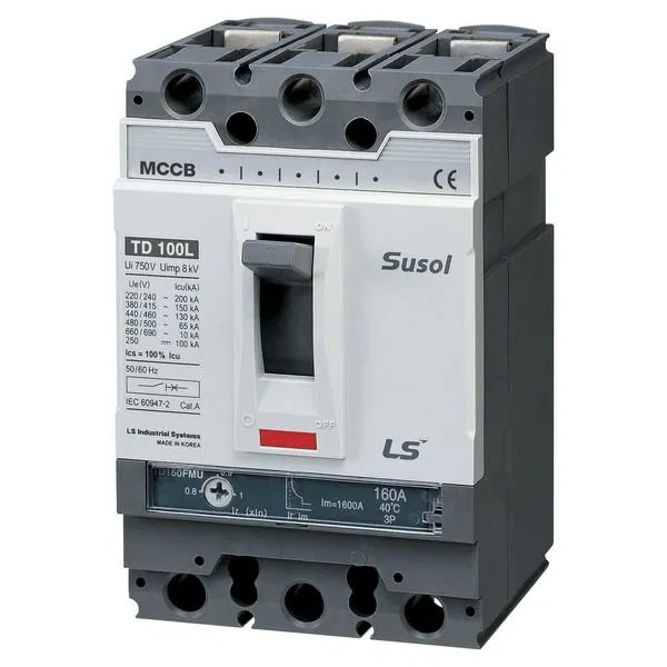 Выключатель автоматический 3п 3т 63А 50кА TD100N FMU LS Electric 0102009400