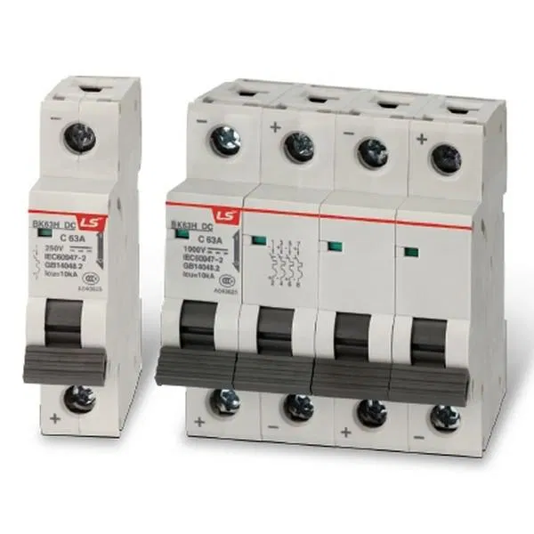 Modular automatic circuit breaker 1p C 6A 10kA BK63H-DC 250VDC LS Electric 626055000