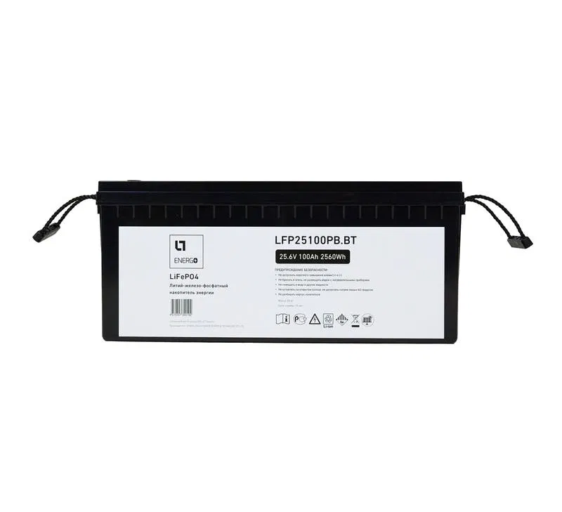 Накопитель энергии LFP LTE ESS 25.6В/100А.ч/2.56кВтч пл. корпус Bluetooth LT Energo LFP25100PB.BT