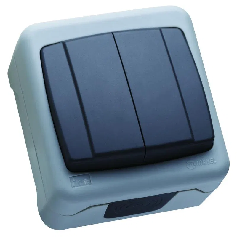 Выключатель 2-кл. IP44 Makel 37064003