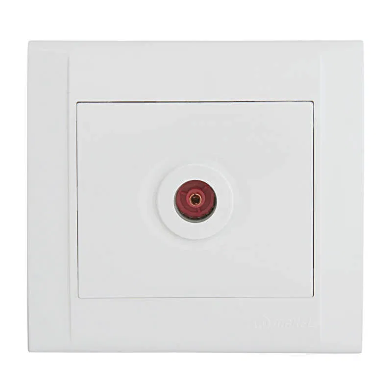 TV socket wall-mounted TV SP Defne 16A IP20 white Makel 42001027