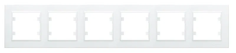 Рамка 6-м Karea горизонт. бел. Makel 56001706