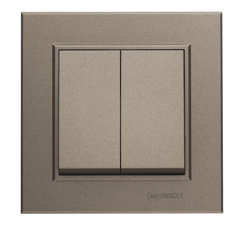 Переключатель 2-кл. СП Karea 10А IP20 зел. Makel 56052026