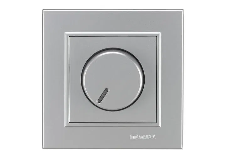 Диммер СП 600Вт Karea IP20 с сетевым фильтром серебр. Makel 56065031