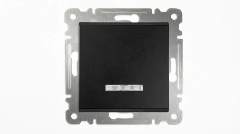 Выключатель 1-кл с подсвет. СП 10А IP20 250В механизм черн. Makel 57054021