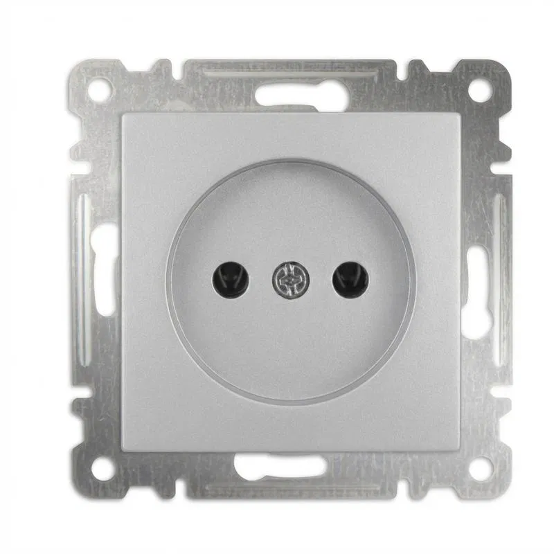 Розетка 1-м без заземл. СП 16А IP20 250В механизм Karea сер. Makel 57065022