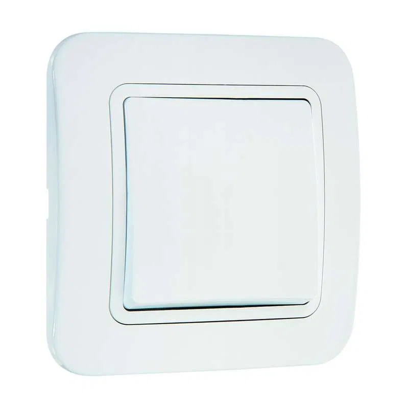 1-way two-way switch 1p 1mod. SP Lillium 10A IP20 white/white Makel 70005