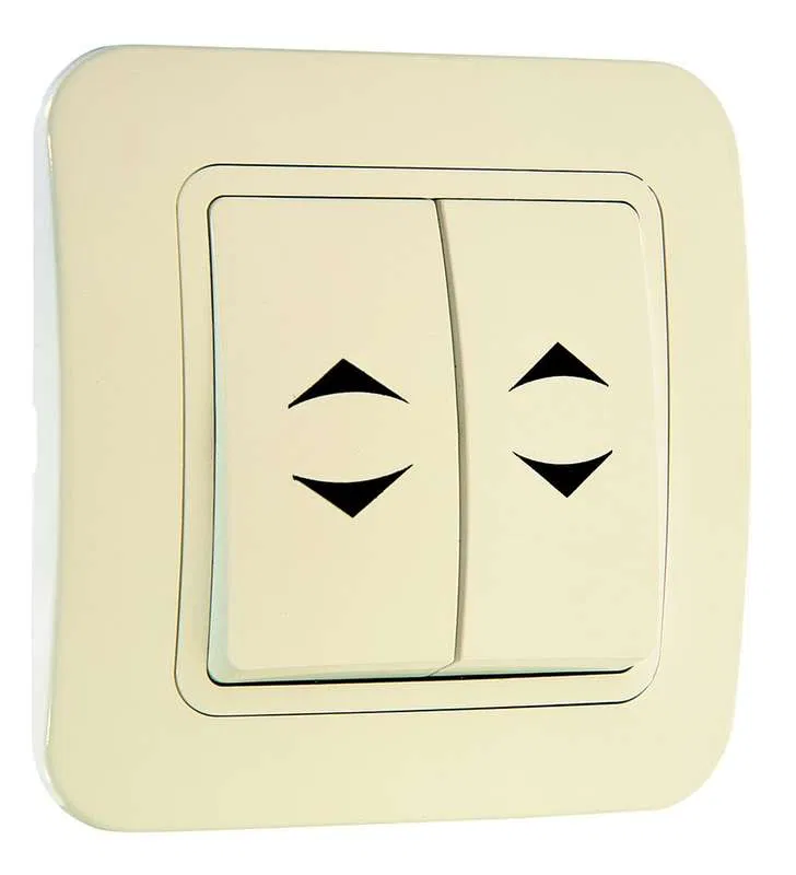 2-way intermediate switch 1p 1mod. SP Lillium 10A IP20 cream/cream. Makel 70226