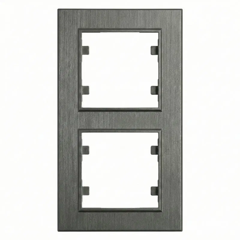 Рамка 2-м вертикальная Karea LINE дым. Makel 86050707