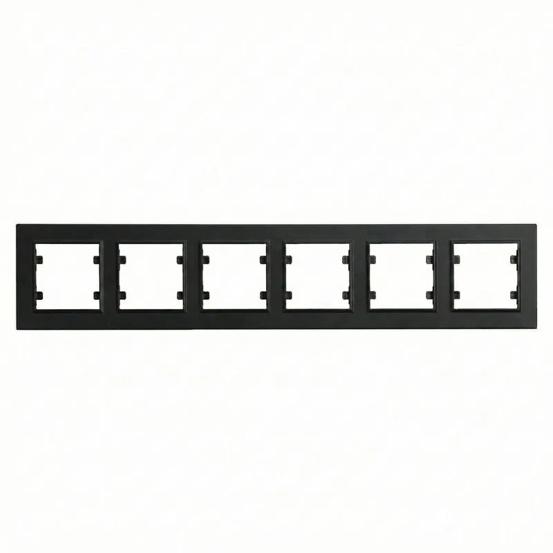 Рамка 6-м Karea LINE черн. Makel 86054706