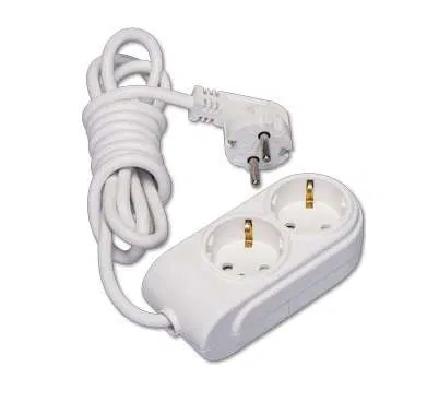 Удлинитель 2х7м с заземл. 16А IP20 защ. шторки Makel N2210073