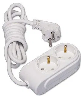 Удлинитель 2х7м с заземл. 16А IP20 ПВС 3х1.5 защ. шторки Makel N2210074