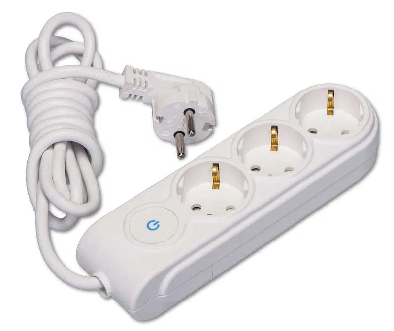 Удлинитель 3х7м с заземл. 16А IP20 с выкл. защ. шторки Makel N3310073
