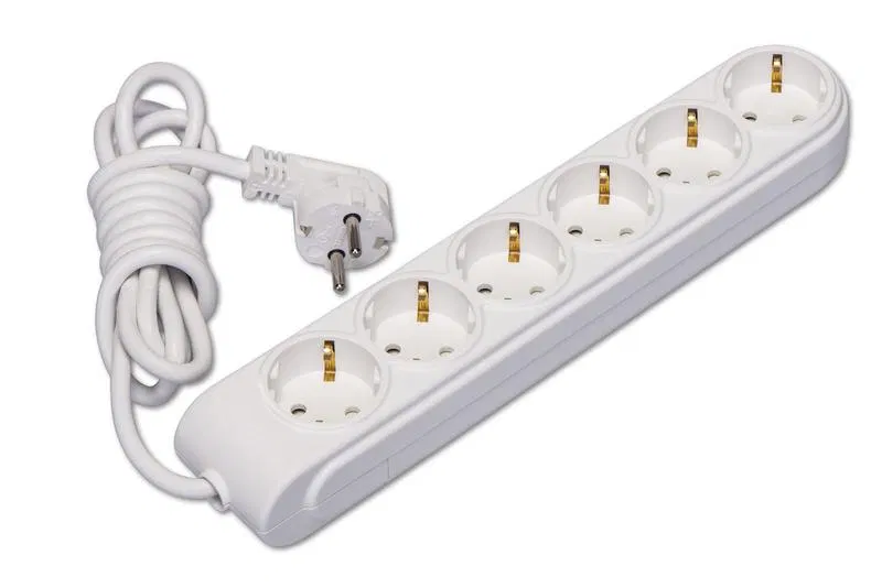 Extension cord 6x15m with grounding 16A IP20 PVS 3x1.5 shutter Makel N6310094