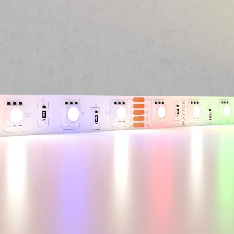 Лента светодиодная 24В 5050 14.4Вт/м RGB+W 4000К IP20 (уп.5м) Maytoni 10177