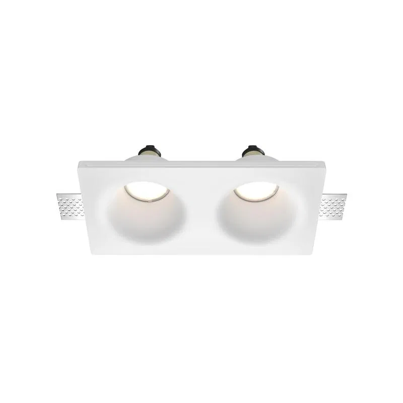 Светильник Gyps Modern GU10 2х10Вт встраив. Maytoni DL002-DW-02-W