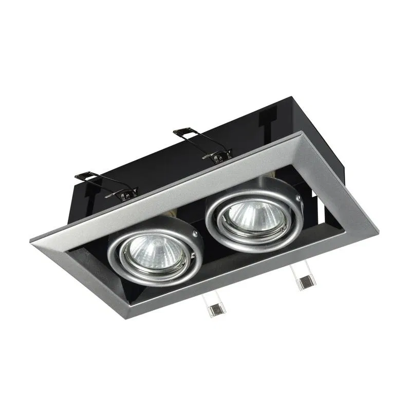 Светильник Metal Modern GU10 2х10Вт встраив. Maytoni DL008-2-02-S