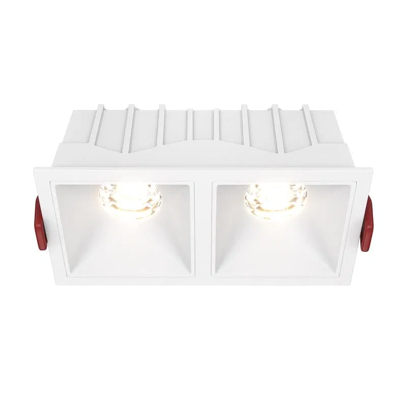 Светильник Alfa LED 2х10Вт 3000К 36град. встраив. Maytoni DL043-02-10W3K-SQ-W