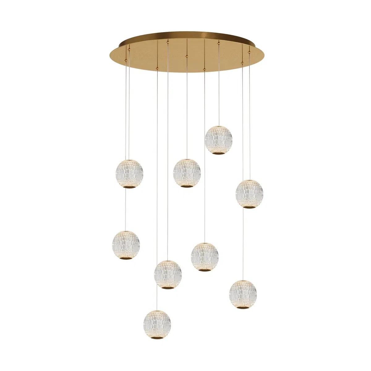 Светильник подвесной Sapphire LED 56W Латунь MOD293PL-L56BS3K Maytoni