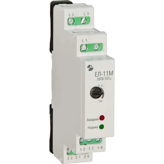 3-phase voltage monitoring relay EL-12M-15 UKHL2 AC 400V [spec.] trip delay 0.1...10s contact current relay version 8A 2p Meandr A8302-16934423