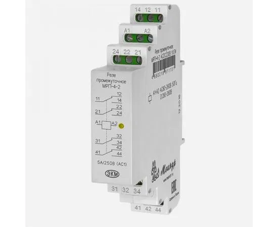 Реле промежуточное МРП-4-2 ACDC230В УХЛ4 Меандр A8302-19911151