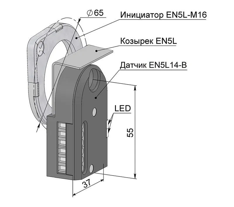 Выключатель бесконтактный PS1-18M75-5B11-K (ВБ1.18М.75.5.1.1.К) МЕГА-К A8010-02835215