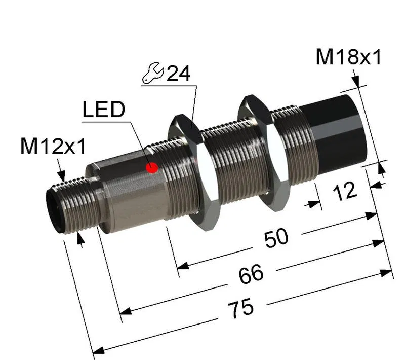 Датчик бесконтактный PS2D-18M75-8N91-C4 (ДБ2.18М.75.8.9Т.1.С4) МЕГА-К A8010-79683931