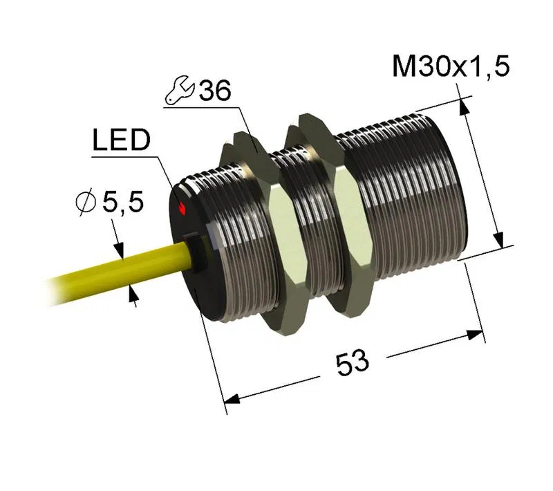 Выключатель бесконтактный PS2-30M53-10B21-K (ВБ2.30М.53.10.2.1.K) МЕГА-К A8010-79686413