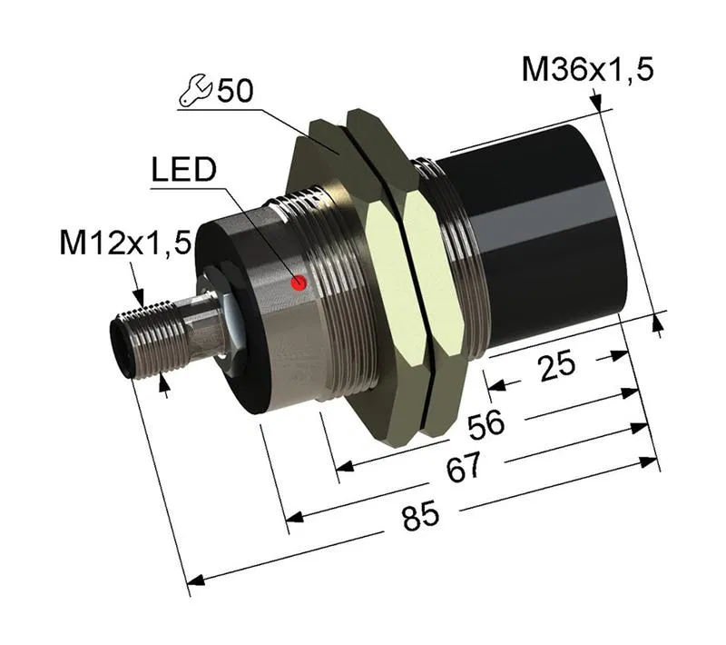 Выключатель бесконтактный PS2-36M85-20N11-C4 (ВБ2.36М.85.20.1.1.С4) МЕГА-К A8010-80087255
