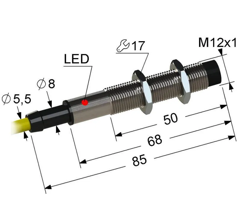 Выключатель бесконтактный PS2-12M85-4N74-Z (ВБ2.12М.85.4.7.2.Z) МЕГА-К A8010-80087644